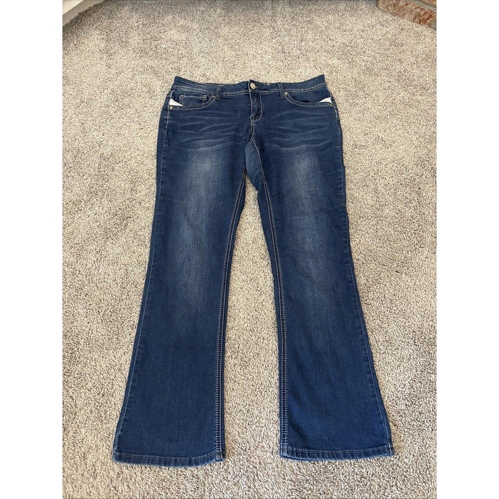 Hydraulic Premium Bailey Low Rise Boot Women's Low Rise Jeans Thick Stitch 17/18